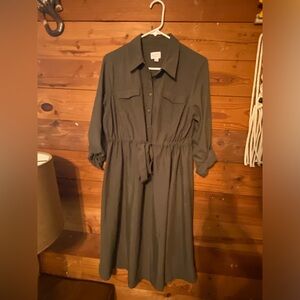 Maternity Utility Shirtdress